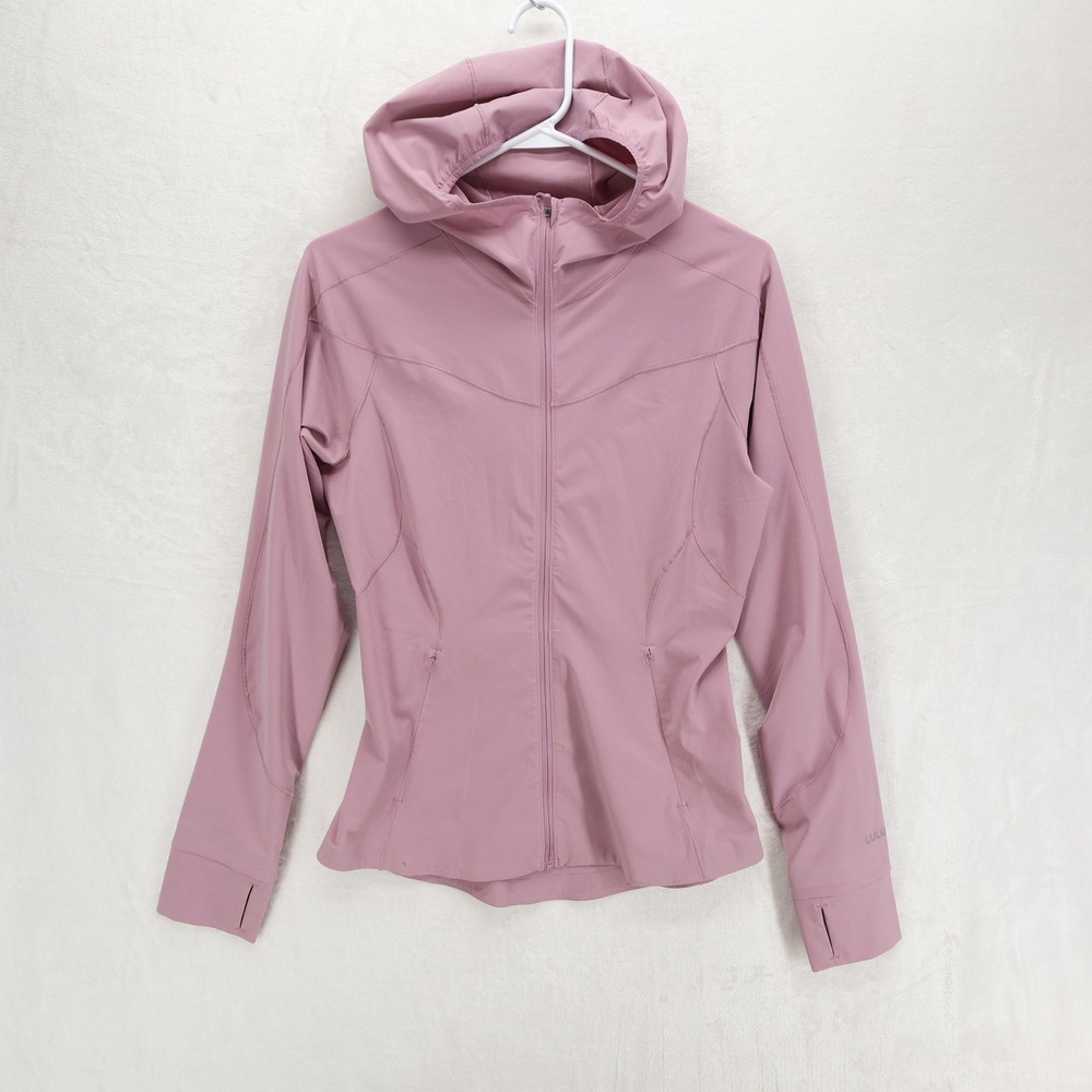 Lululemon Hooded Define Jacket Nulu Pink Mauve Size 6 LW4BSRS